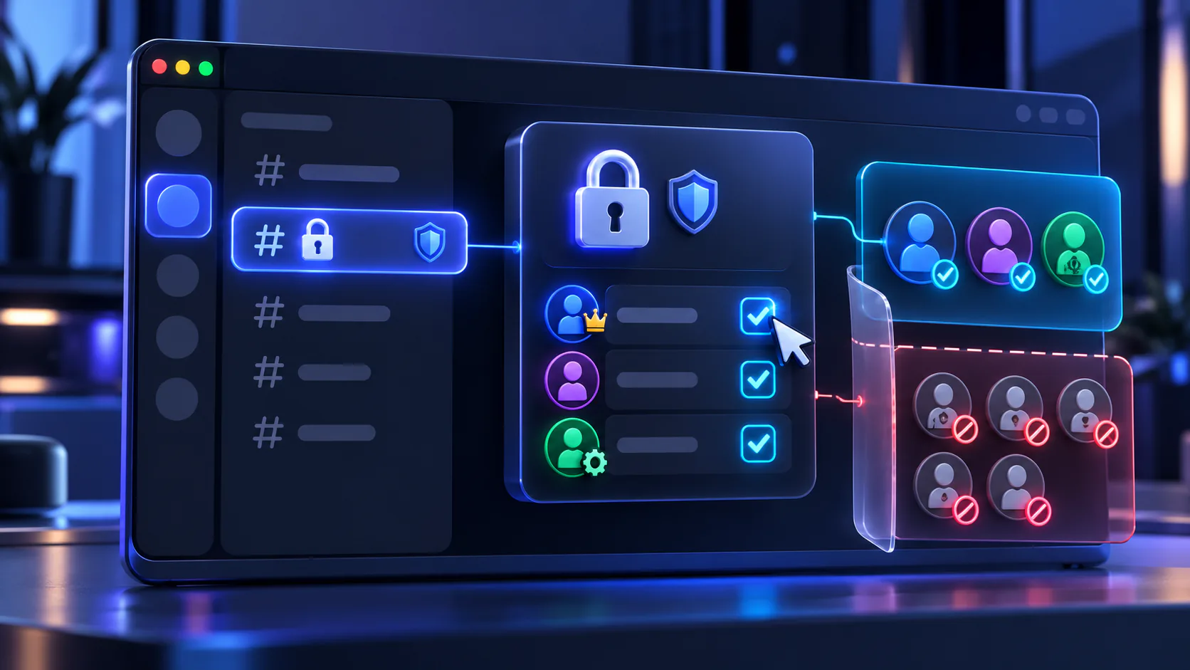 Private Discord channel permissions illustration